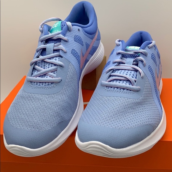 NIKE REVOLUTION 4 (GS) royal pulse/pink foam - Picture 7 of 16